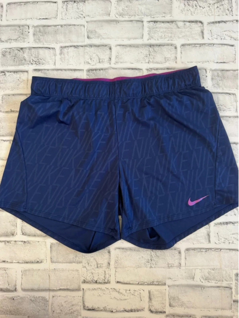 Women’s Nike blue & purple unlined shorts size Large